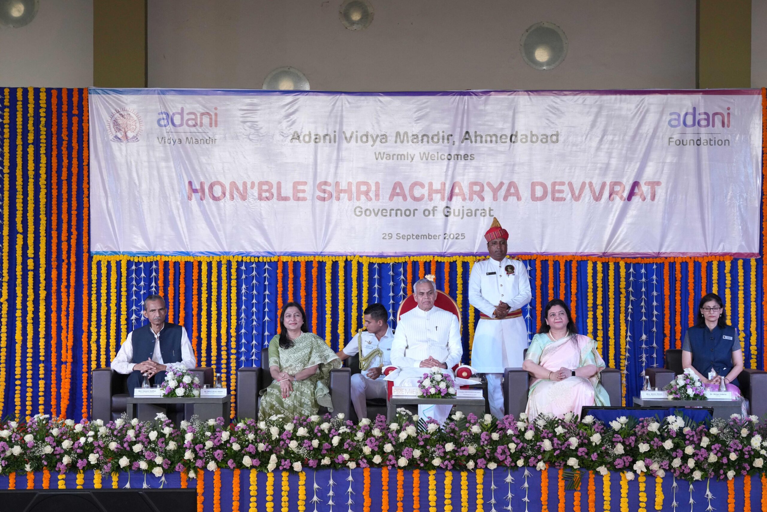 Break barriers with hard work and integrity: Governor Devvrat Inspires AVM-Ahmedabad Students