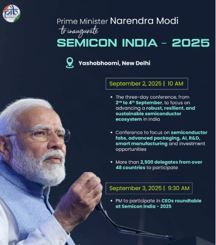 Semicon India 2025: “We began late but nothing can stop us now,” says PM Modi