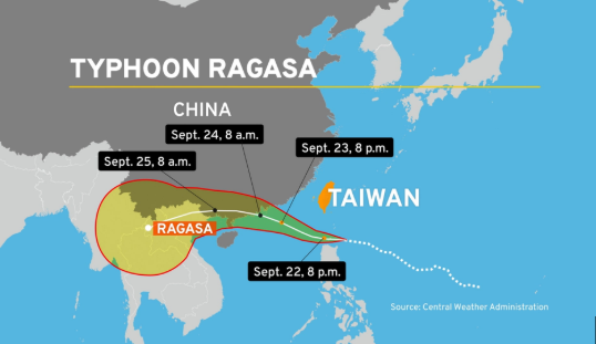 Weather: China evacuates half-a-million as “King of Storms” Ragasa arrives