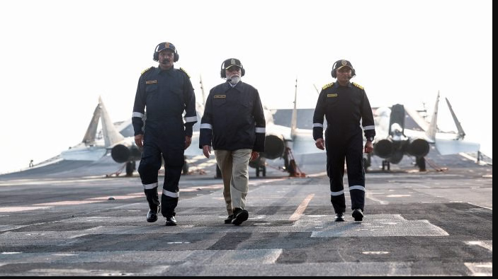 Modi Celebrated Diwali in INS Vikrant