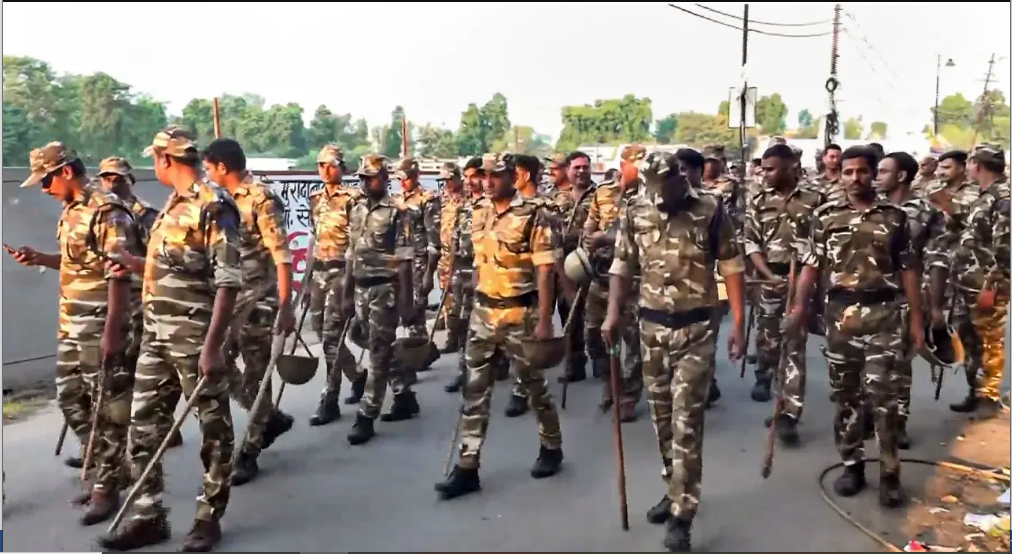 “I Love Muhammad” Row: Heavy Security in Bareilly, Neighbourhood
