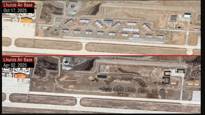 New Headaches for India: China Completed Building Hardened Aircraft Shelters Across Arunachal Pradesh Border