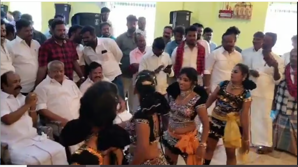 DMK Red-Faced over its Minister Seen in a Dance Party of Semi-Clad Women