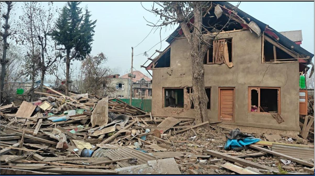 Delhi Blast: Umar Nabi’s House in Pulwama Demolished