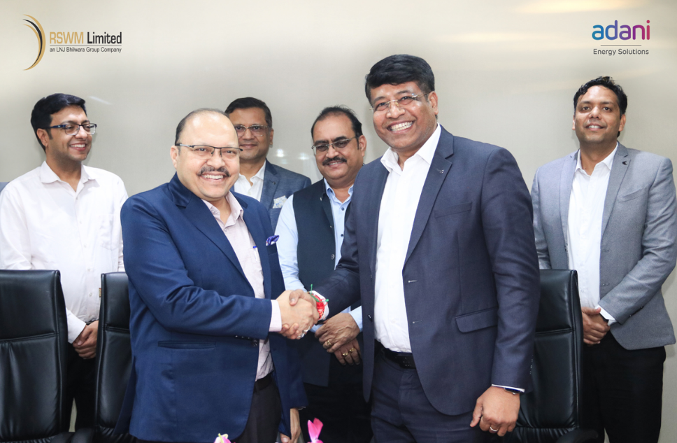 RSWM and Adani Energy Solutions join hands for sustainable future