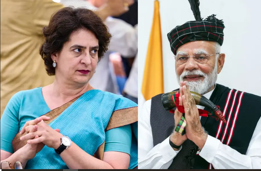 Modi Hits out at Opposition over “Drama” in Parliament, Priyanka Gandhi Retorts