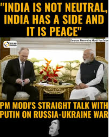 Ukraine: India not neutral, on the side of peace, says PM Modi
