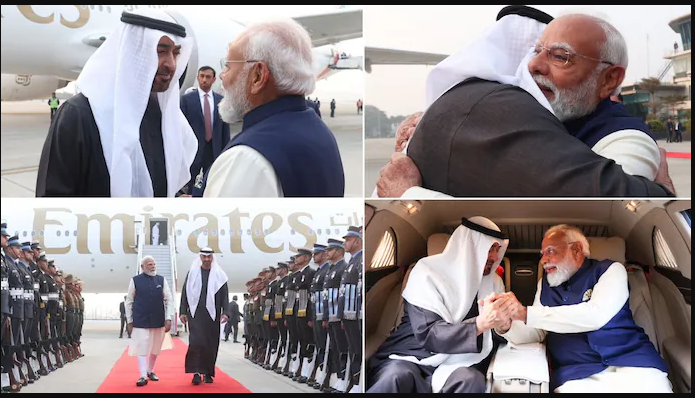 UAE President Pay a Brief but Crucial Visit to India, was Received Personally by Modi at the Airport
