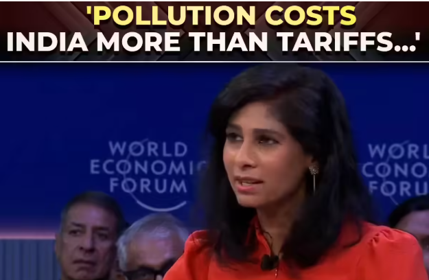 AQI:  Pollution bigger threat than tariffs, says Gita Gopinath