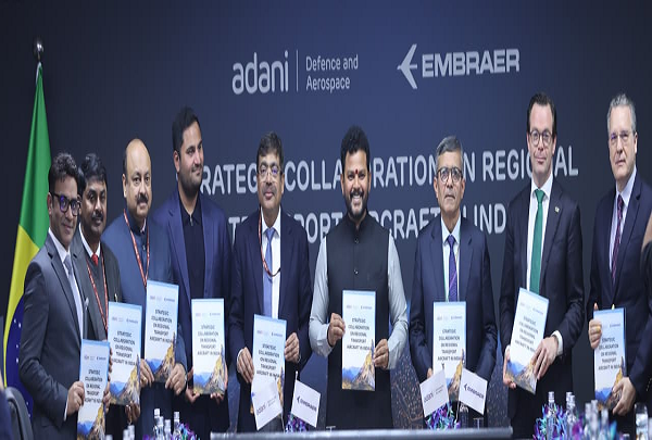 Adani Defence & Aerospace and Embraer announce Strategic Partnership to Establish Regional Transport Aircraft Ecosystem in India