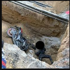 Biker Killed after Falling into Pit Dug up by Delhi Jal Board