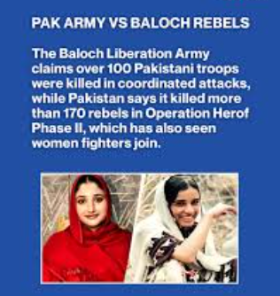 Baluchistan: 216 “terrorists”, 22 soldiers killed, claims Pak Army