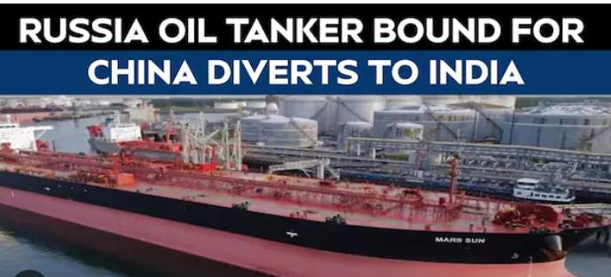 Crude oil: Amid demand surge, China-bound Russian tanker diverts towards India