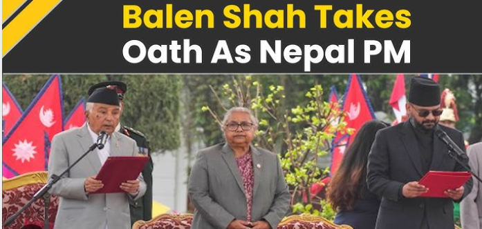 Nepal: Balendra Shah takes oath as new PM; Modi congratulates