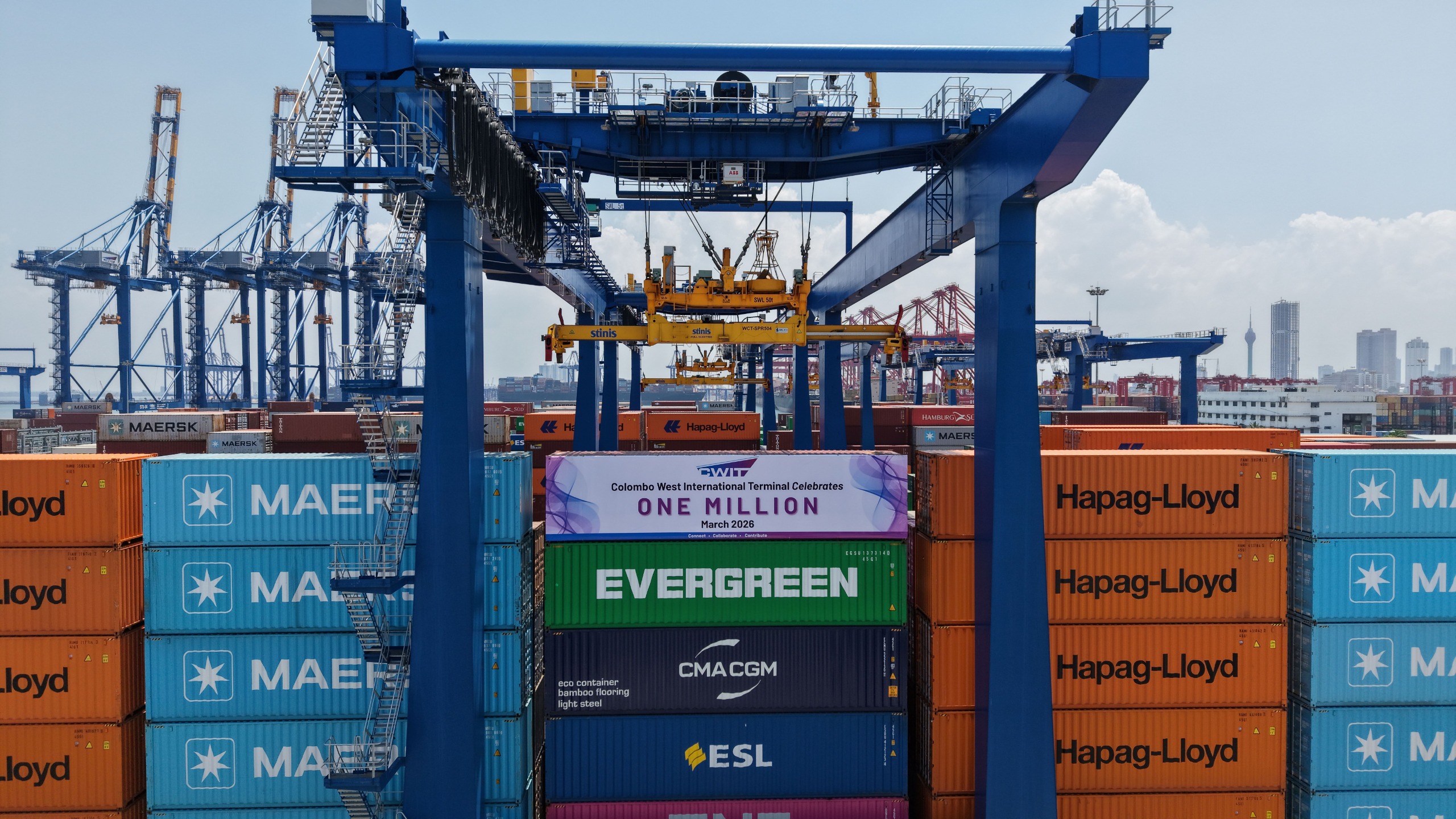 APSEZ’s Colombo Terminal Handles A Million Containers In Its First Year