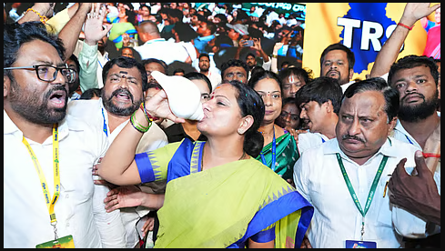 “TRS” is Re-born as Kavitha Launches her New Party