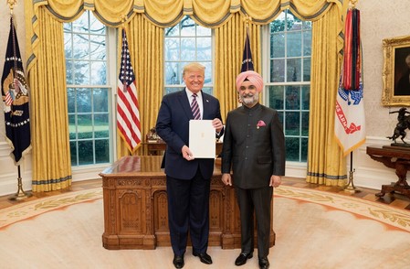 Trump congratulates Delhi L-G Taranjit Sandhu, lauds role in strengthening India-US ties