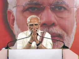 Prime Minister Narendra Modi addresses a public meeting