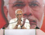 Prime Minister Narendra Modi addresses a public meeting