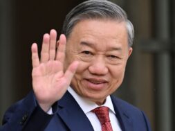 Vietnam’s President To Lam at the Elysee Palace
