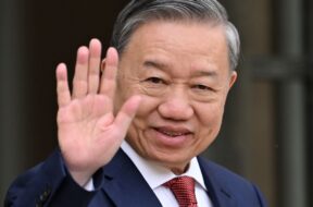 Vietnam’s President To Lam at the Elysee Palace