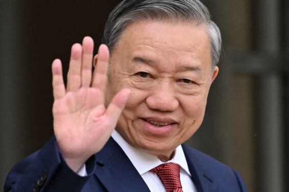 Vietnam’s President To Lam at the Elysee Palace