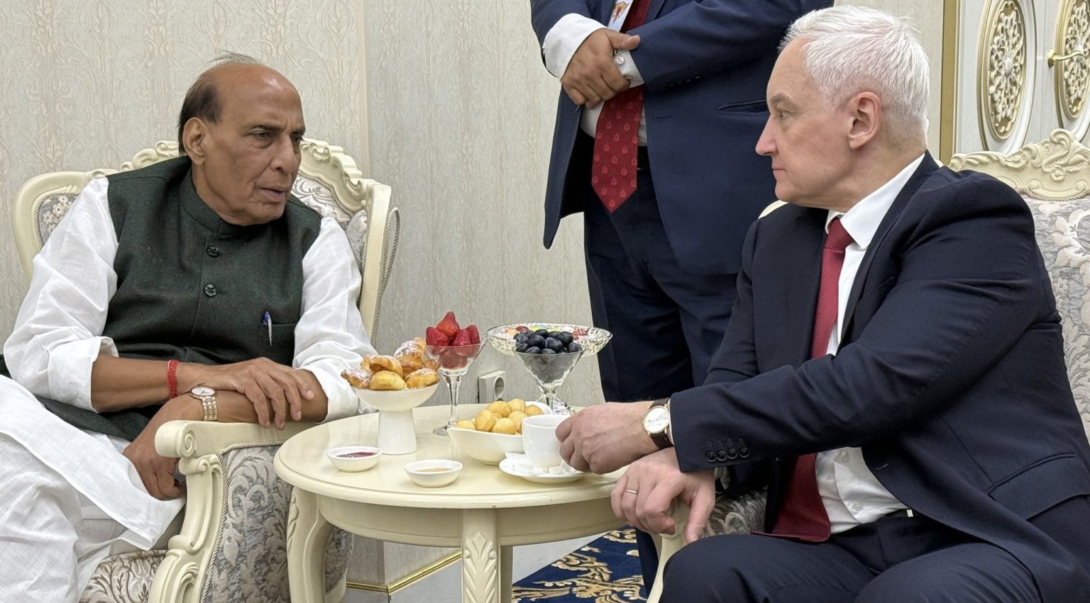 Rajnath Singh holds talks with Chinese, Russian counterparts on sidelines of SCO meet in Bishkek