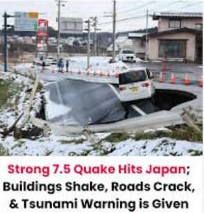 Disaster: Japan issues a “huge” temblor and tsunami alert after a 7.5 quake hits its north coast