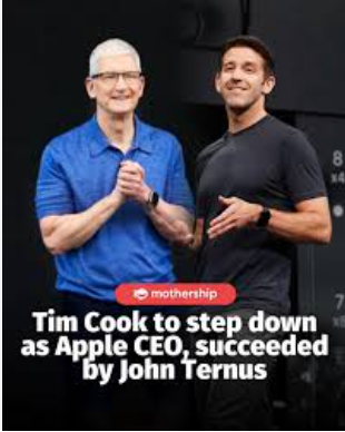 Technology: John Ternus to succeed Tim Cook as Apple’s CEO in September