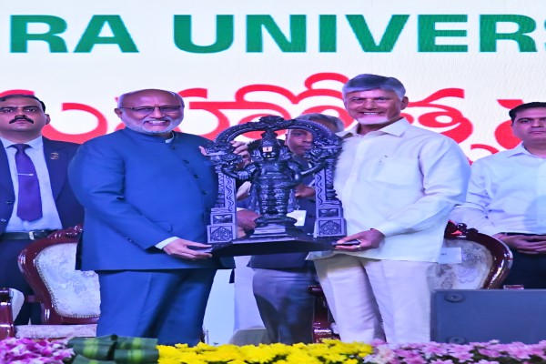 Global confidence in Andhra increasing: Vice President CP Radhakrishnan