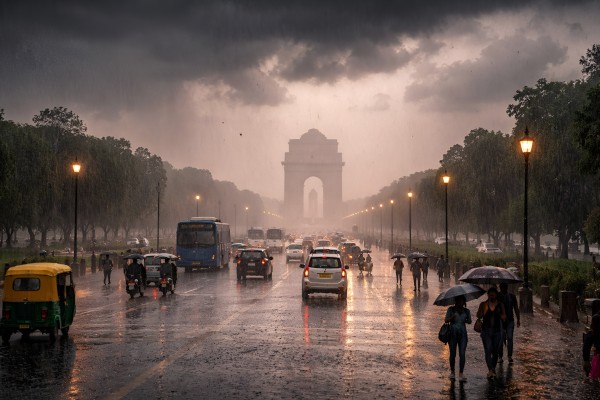 Delhi Gets Rain Relief After Week-Long Heatwave, Temperatures Dip