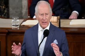 King Charles III addressing U.S. Congress