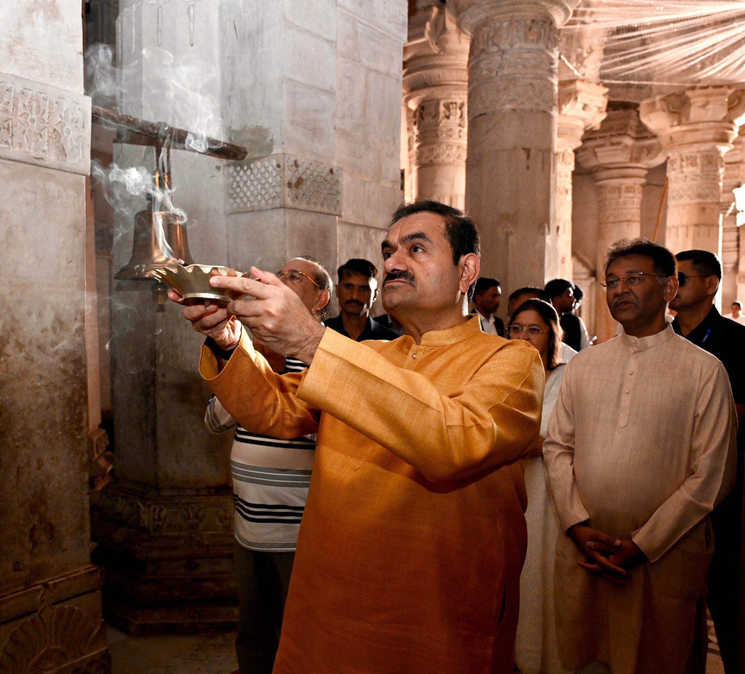 Gautam Adani Visits Historic Taranga Jain Temple on Akshaya Tritiya; Pledges Support for Heritage and Ecology