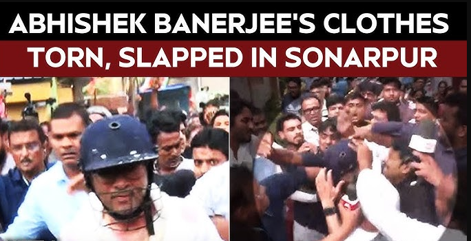 Abhishek Banerjee Heckled, Attacked, Eggs, Shoes Hurled at him