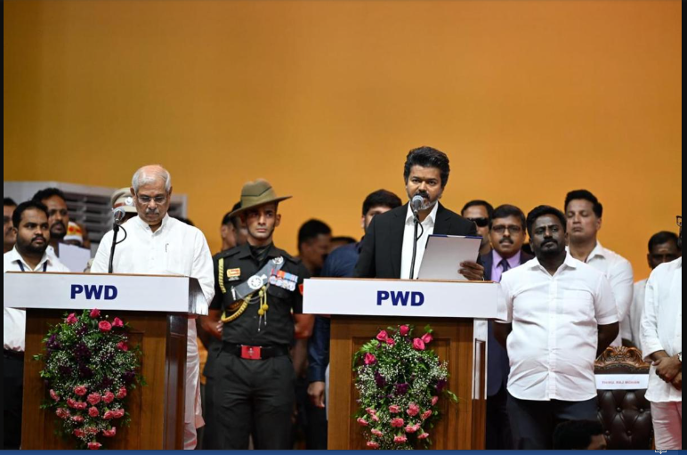 Vijay Takes Oath as Tamil Nadu CM, Nine Cabinet Ministers also Sworn-in