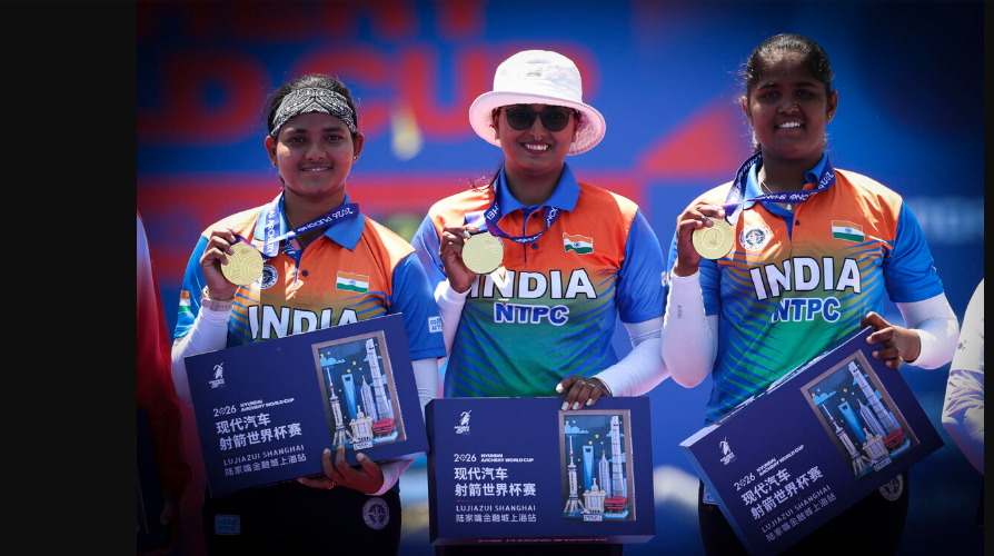 India Women’s Team Wins Gold in World Cup Archery Event