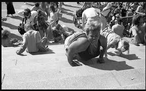 Crawling on the Streets: A Unique Way of Protest in Lucknow