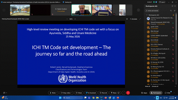 Two-Day Consultative Meeting Held on WHO-ICHI Framework and National Health Intervention Codes for Traditional Medicine