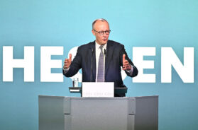 Chancellor Merz at CDU election rally