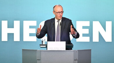 Chancellor Merz at CDU election rally