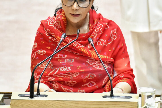 Jaipur: Rajasthan Finance Minister Diya Kumari presents the state budget for the financial year 2025-26