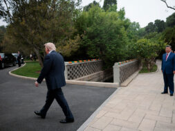 President Trump leaves Beijing