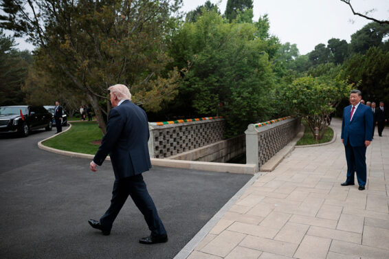 President Trump leaves Beijing