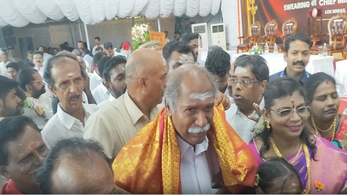 N Rangasamy sworn in as Puducherry CM for record fifth term; PM Modi congratulates