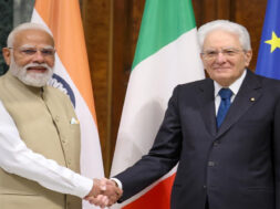 Prime Minister Narendra Modi with Italian President