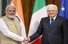 Prime Minister Narendra Modi with Italian President