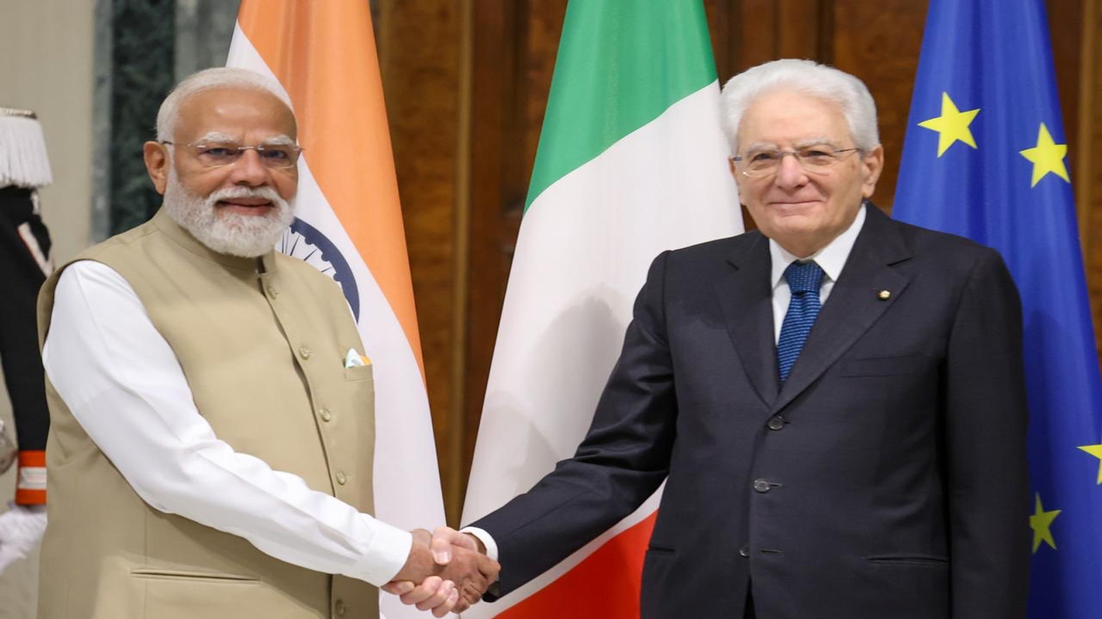 PM Modi meets Italian President Sergio Mattarella in Rome, discusses AI, space and strategic cooperation