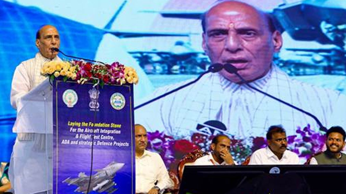 Rajnath Singh, Chandrababu Naidu launch major defence and aerospace projects in Andhra Pradesh