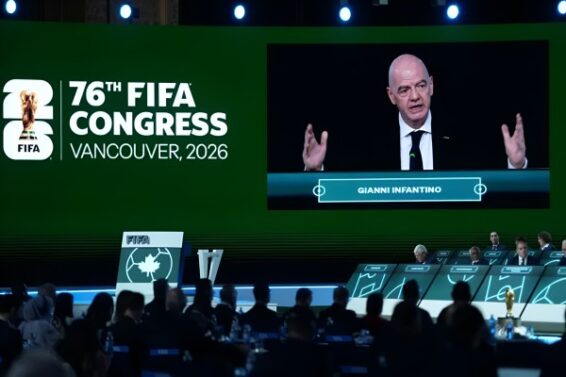 Infantino at 76th FIFA Congress