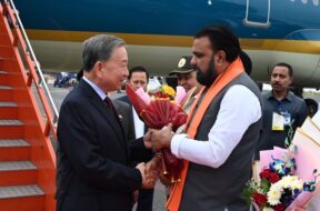 Samrat Choudhary welcomes Vietnam President